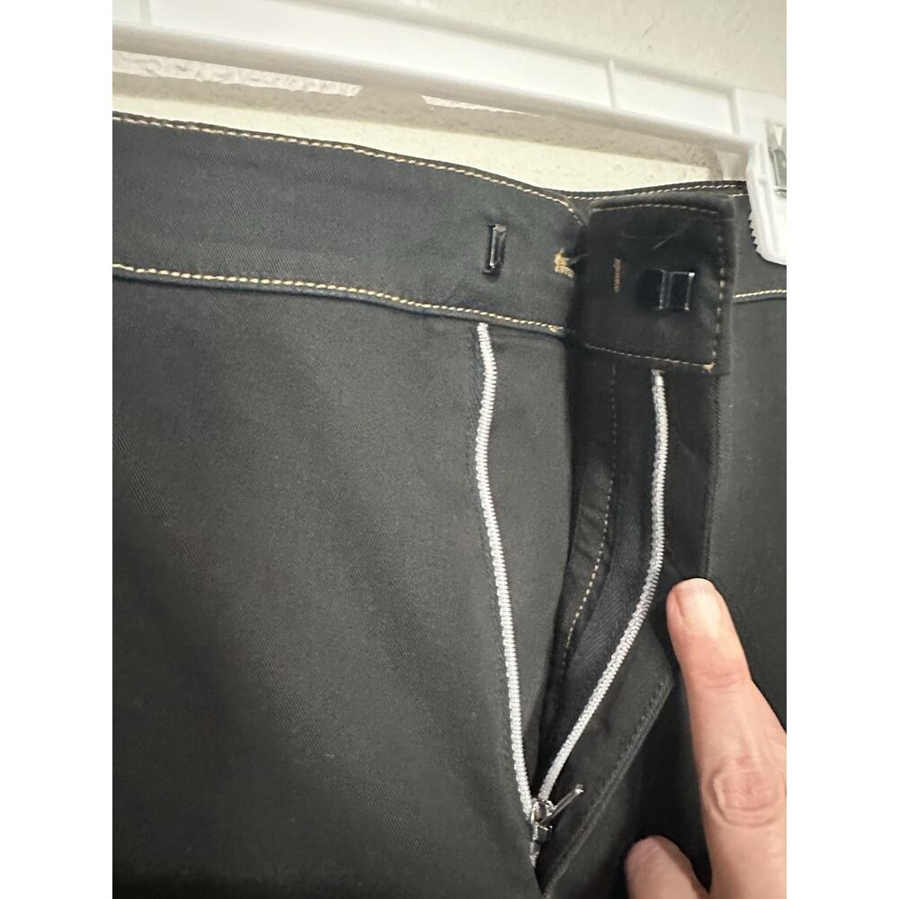 CALLAS MILANO Jane Cotton Stretch Flare Trousers - Black Size 48 USA 12 wide-leg - Picture 9 of 11
